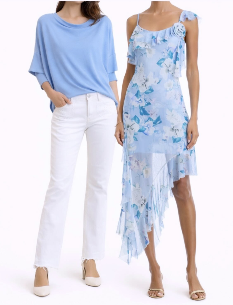 blue spring fashion at cherry hill boutique