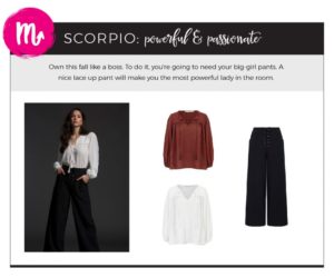 Fall 2018 Fashion on Your Horoscope - Scorpio