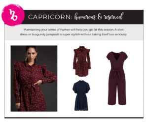 Fall 2018 Fashion on Your Horoscope - Capricorn