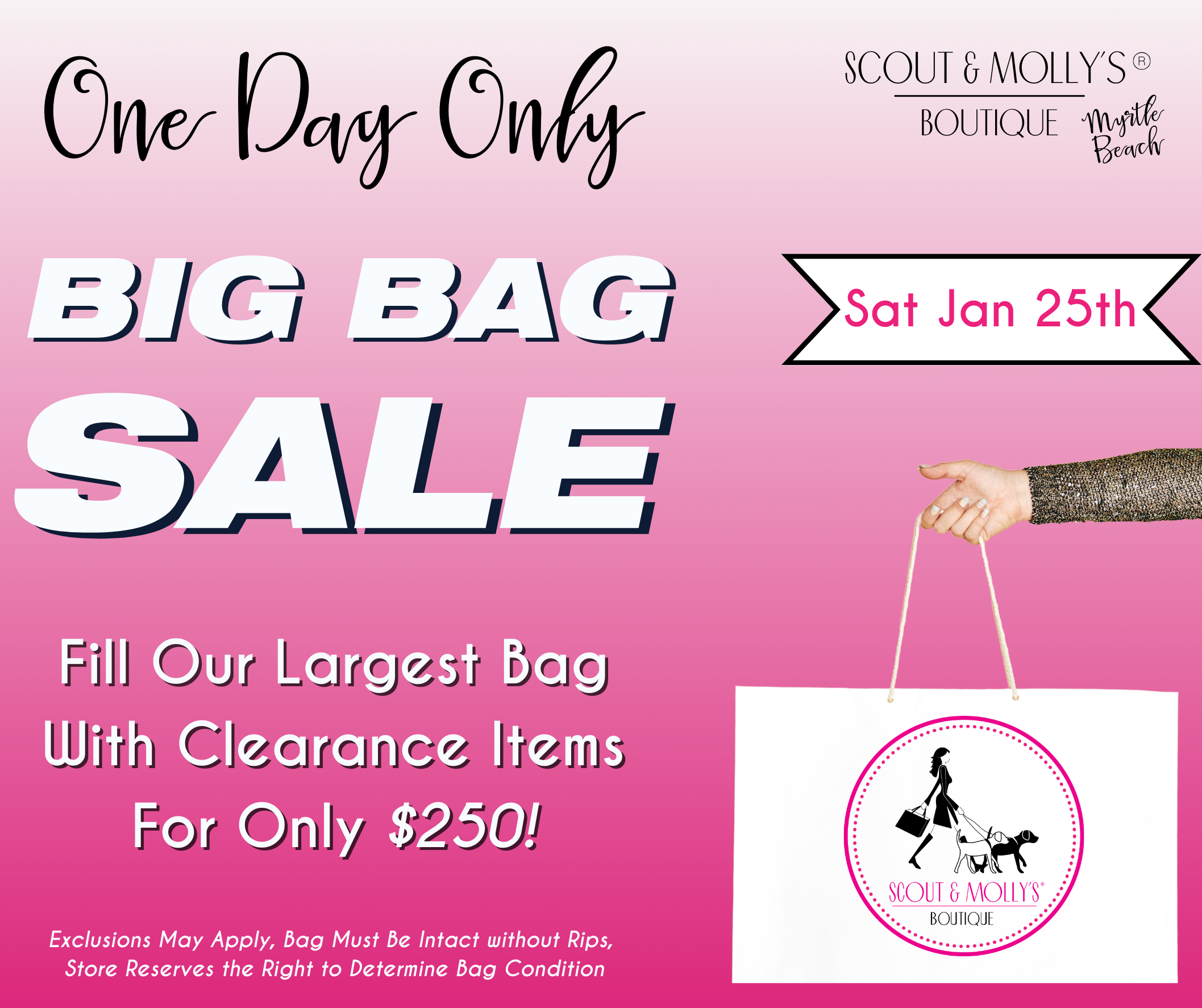 Big Bag Sale Social Graphic