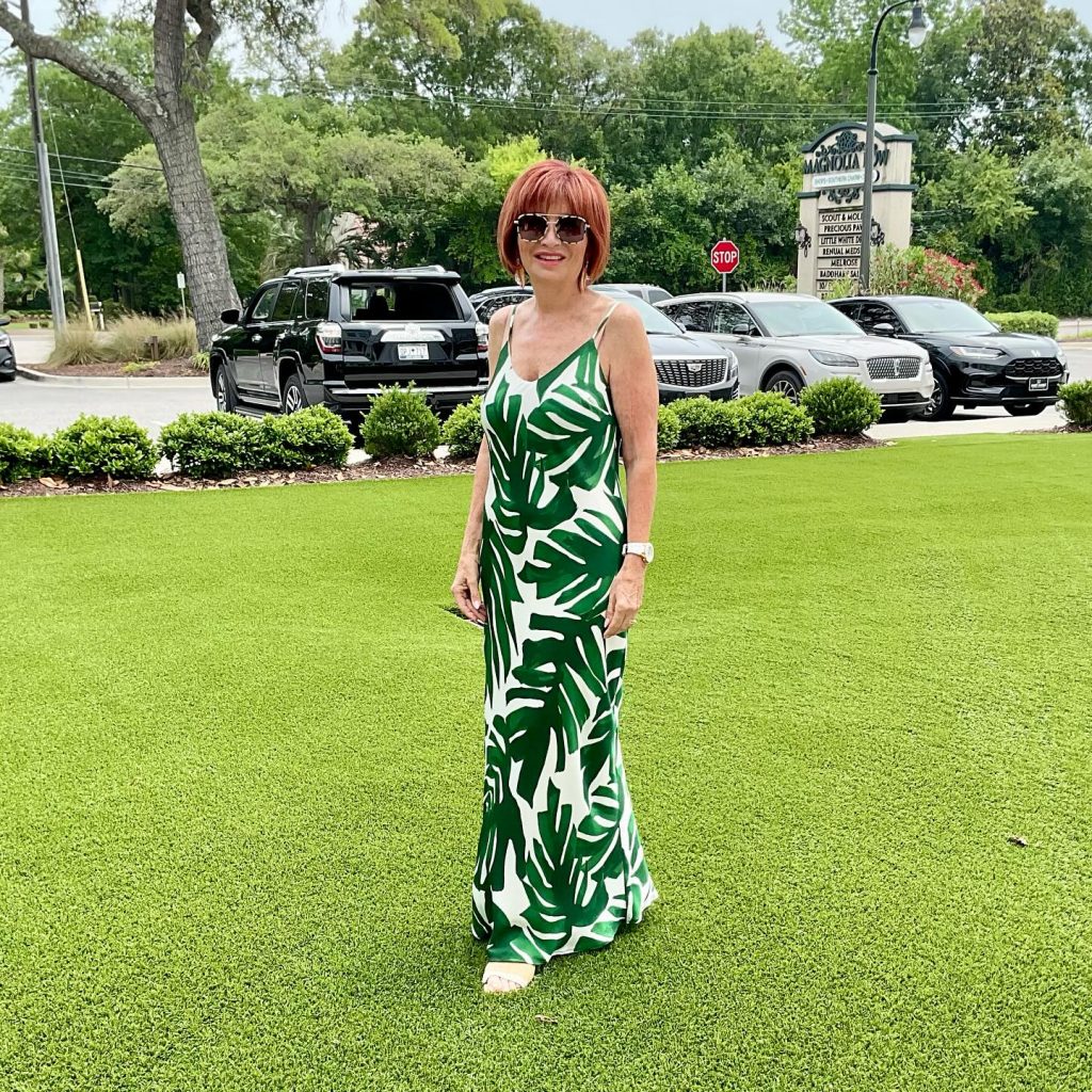 green boutique dress