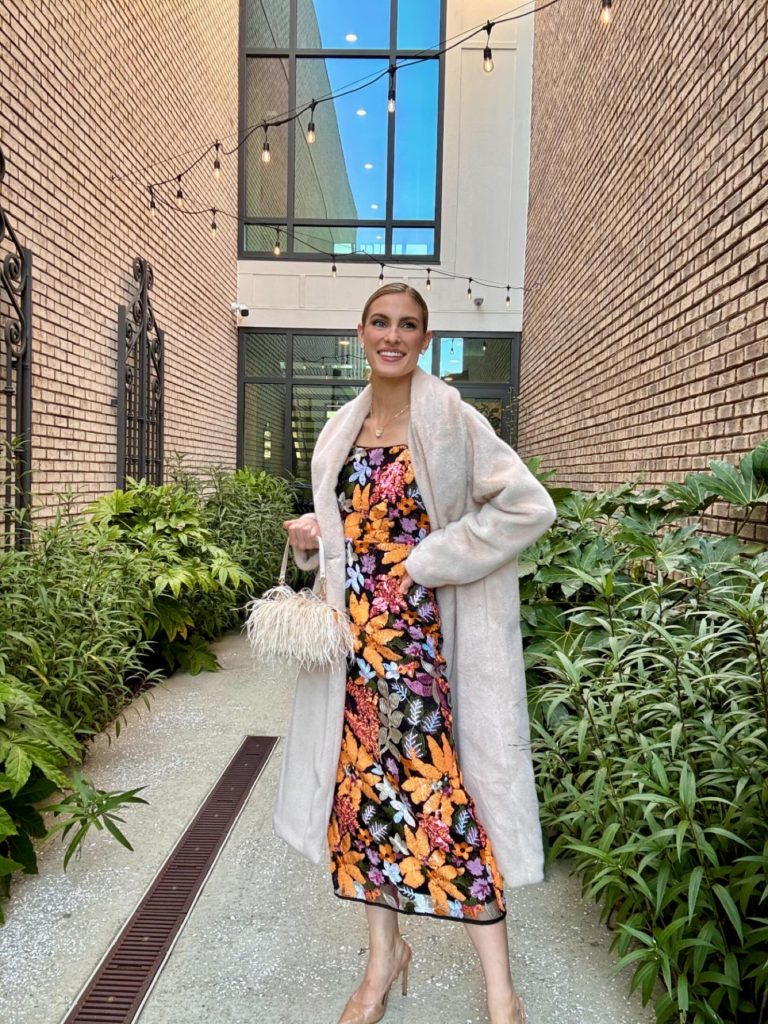 long floral dress for holidays in myrtle beach