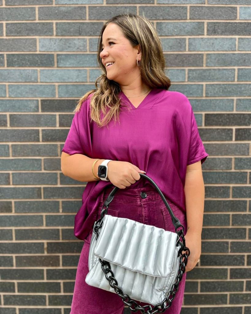 Audrey Purple Potion pants with our Inez Top