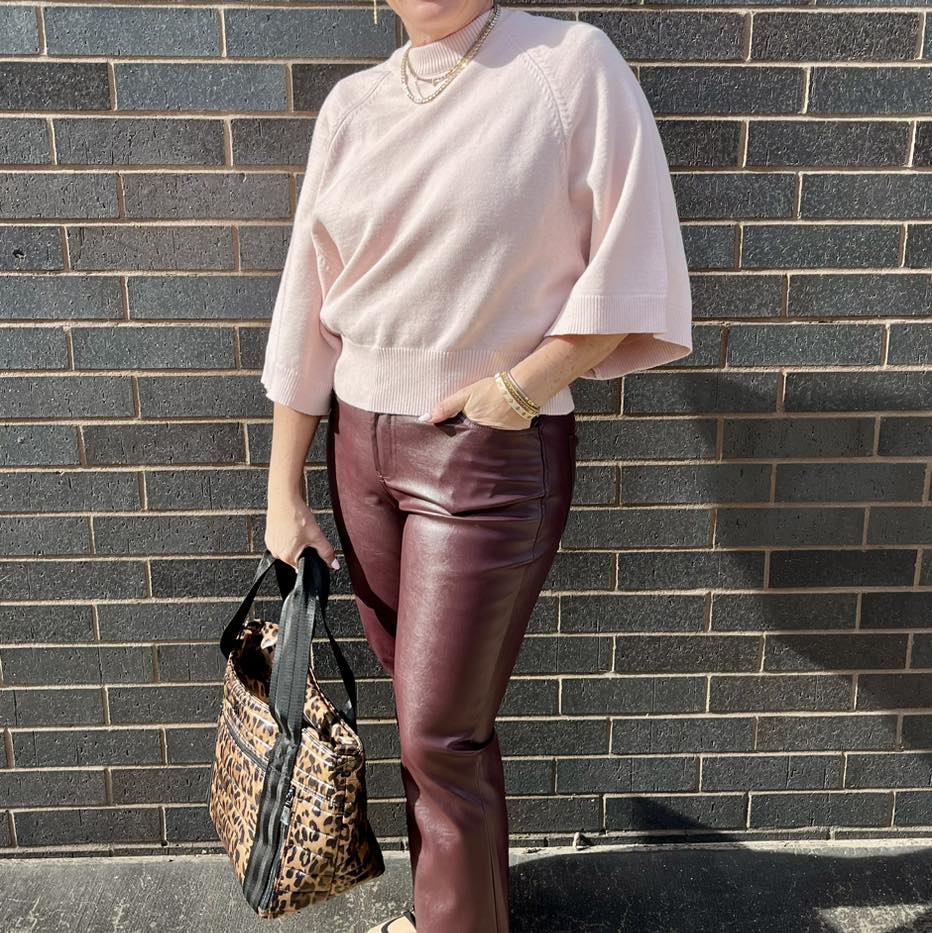 pink christmas sweater for parties in oklahoma city