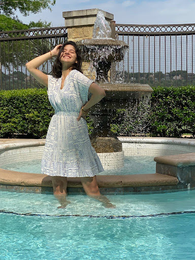 Airy Gauze dress from THML