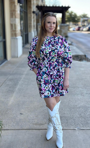 jade floral dress
