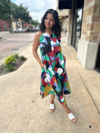 colorful boutique dress