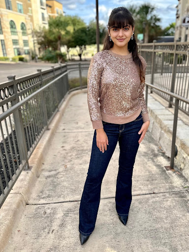 champagne hue sanctuary knit top at san antonio boutique store