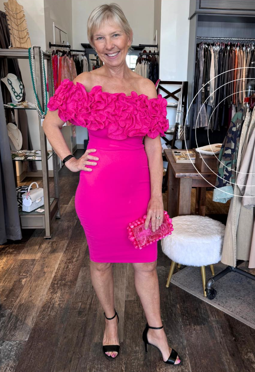 pink boutique dress