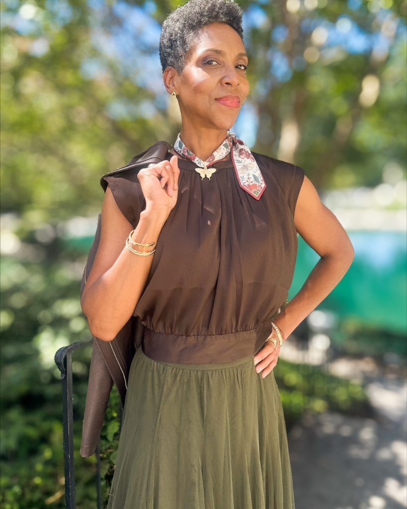 brown maxi dress perfect for thanksgiving available at scout & molly's boutiques